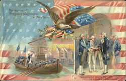 Reception Of President Washington At New York President's Day Postcard Postcard