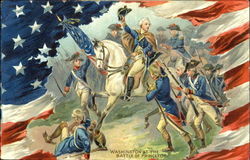 Washington At The Battle Of Princeton President's Day Postcard Postcard