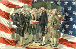 Washington Inauguration As President President's Day Postcard Postcard