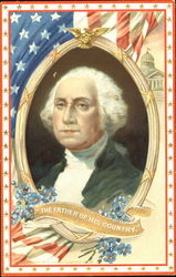 The Father Of His Country President's Day Postcard Postcard