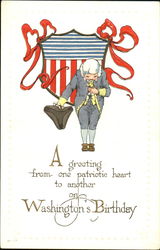 Washington's Birthday President's Day Postcard Postcard