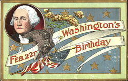 Feb. 22nd Washington's Birthday Postcard