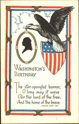 Washington's Birthday President's Day Postcard Postcard