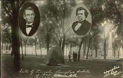 Site of Lincoln - Douglas Debate 1858 Postcard