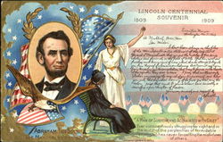 Lincoln Centennial Souvenir 1809 – 1909 Postcard