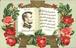 Abraham Lincoln President's Day Postcard Postcard