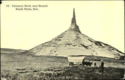 Chimney Rock Near Bayard North Platte, NE Postcard Postcard