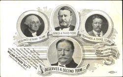 Taft Deserves A Second Term Presidents Postcard Postcard