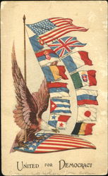 United For Democracy Patriotic Postcard Postcard