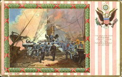 The Eleven Inch Forward Pivot Gun On The Kearsarge In Action Patriotic Postcard Postcard