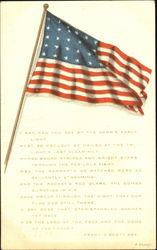 US Flag Patriotic Postcard Postcard