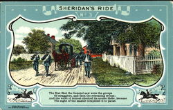 Sheridan's Ride No. 3 Patriotic Postcard Postcard