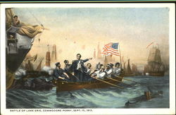 Battle Of Lake Erie Commodore Perry Patriotic Postcard Postcard