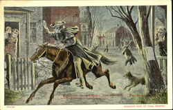 Midnight Ride Of Paul Revere Postcard