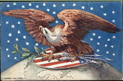 Eagle on Globe Postcard