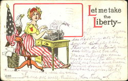 Let Me Take The Liberty Postcard