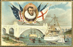 Henry Hudson Memorial Bridge To Be Erected Postcard