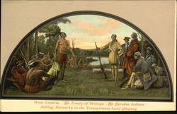 West Lunette The Treaty Of Watauga Native Americana Postcard Postcard