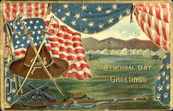 Memorial Day Greetings Postcard Postcard