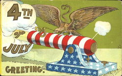 4th Of July Greeting Postcard