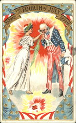 For The Fourth Of July Postcard