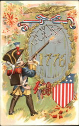 July 4 1776 4th of July Postcard Postcard