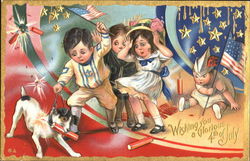 Wishing You A Glorious 4th Of July Postcard