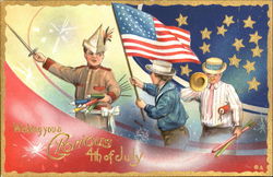 Wishing You A Glorious 4th Of July Postcard