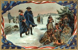 Valley Forge Dec. 1777 Patriotic Postcard Postcard