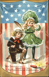 Children 4th of July Postcard Postcard