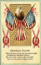 Glorious Fourth 4th of July Postcard Postcard