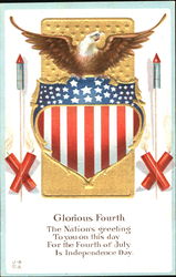 Glorious Fourth 4th of July Postcard Postcard