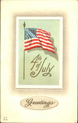 4th Of July Greeting Postcard