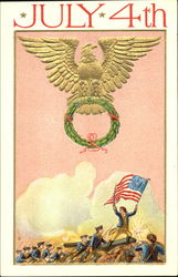 July 4th 4th of July Postcard Postcard