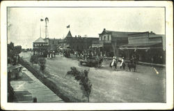 Parade, Western Frontier Town - "Merchandise & Meats" Postcard