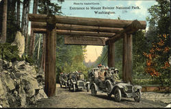 Entrance To Mount Rainier National Park Postcard