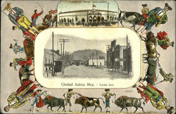 Ciudad Juarez, Lerdo Ave Postcard