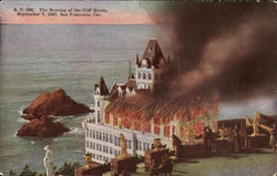 The Burning Of The Cliff House San Francisco, CA Postcard Postcard