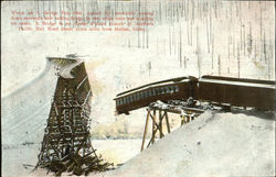 Wreck On S. Bridge Mullan, ID Postcard Postcard