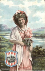 A Daughter Of Tennessee State Girls Postcard Postcard