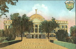 State Capitol Gold Embossed Postcard