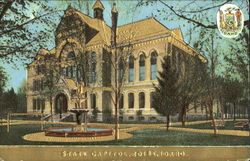 State Capitol Gold Embossed Boise, ID Postcard Postcard