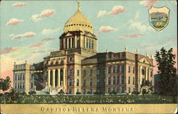 Capitol Gold Embossed Postcard