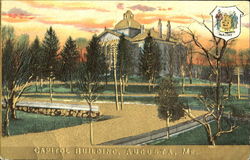 Capitol Building Gold Embossed Postcard