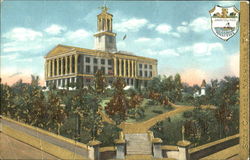 State Capitol Gold Embossed Postcard