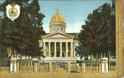 State Capitol Gold Embossed Postcard