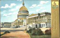 U. S. Capitol Gold Embossed Washington, DC Washington DC Postcard Postcard