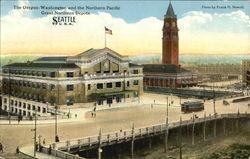 Great Northern Depots Seattle, WA Postcard Postcard