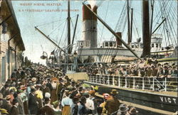 Wharf Scene Postcard