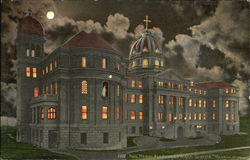 Holy Names Academy At Night Seattle, WA Postcard Postcard